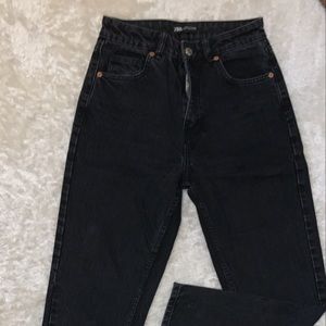 Zara Black Mom Jeans Like New